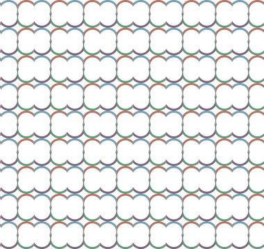 Geometrik şekilli kusursuz desen. vektör illüstrasyonu