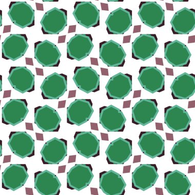 Geometrik şekilli kusursuz desen vektör çizimi