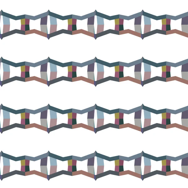 Nahtlose Muster Mit Geometrischen Formen Vektorillustration — Stockvektor