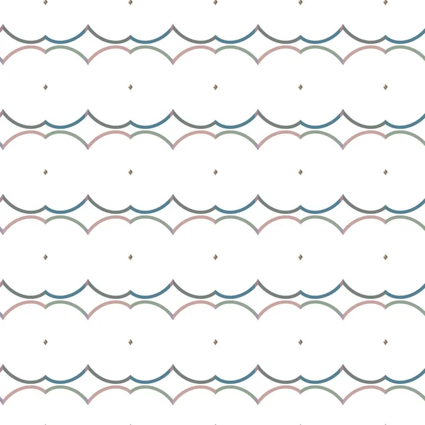 Nahtloses Muster Mit Geometrischen Formen — Stockvektor