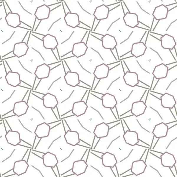 具有几何形状的无缝图案 矢量说明 — 图库矢量图片