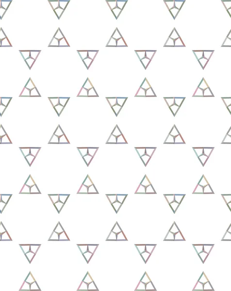 Безшовний Візерунок Геометричними Формами Векторні Ілюстрації — стоковий вектор