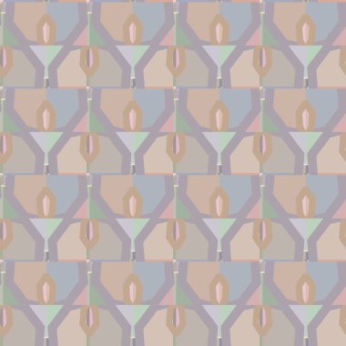 geometrik şekilli kusursuz desen