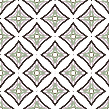 Geometrik şekilli kusursuz desen vektör çizimi