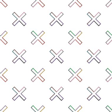 Geometrik şekilli kusursuz desen vektör çizimi