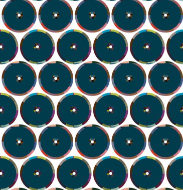 Geometrik şekilli kusursuz desen vektör çizimi