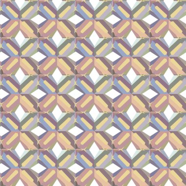 Geometrik şekilli kusursuz desen vektör çizimi