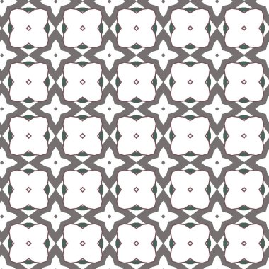 Geometrik şekilli kusursuz desen vektör çizimi