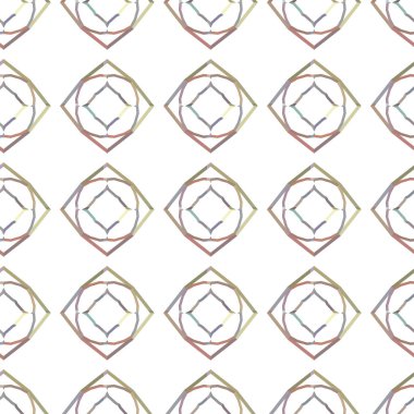 Geometrik şekilli kusursuz desen vektör çizimi