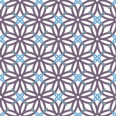 Geometrik şekilli kusursuz desen vektör çizimi