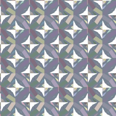 Geometrik şekilli kusursuz desen. vektör illüstrasyonu