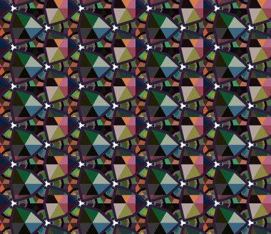 Geometrik şekilli kusursuz desen vektör çizimi