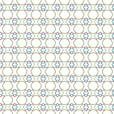 Geometrik şekilli kusursuz desen vektör çizimi