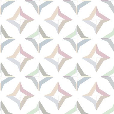 Geometrik şekilli kusursuz desen vektör çizimi