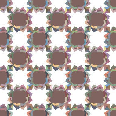 Geometrik şekilli kusursuz desen. vektör illüstrasyonu