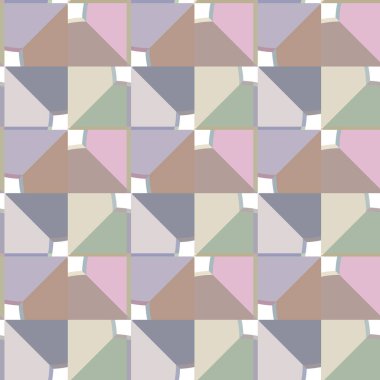 Geometrik şekilli kusursuz desen vektör çizimi