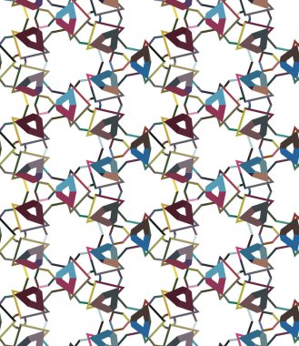 Geometrik şekilli kusursuz desen vektör çizimi