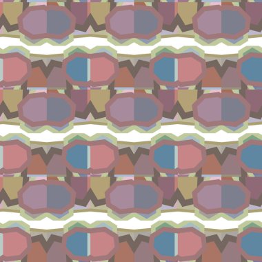 Geometrik şekilli kusursuz desen. vektör illüstrasyonu