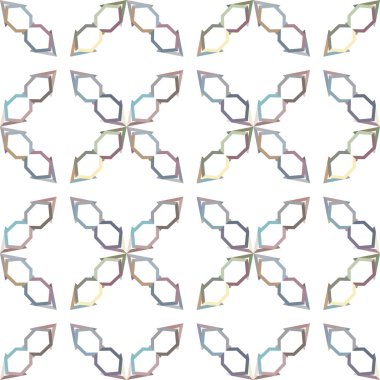 Geometrik şekilli kusursuz desen vektör çizimi