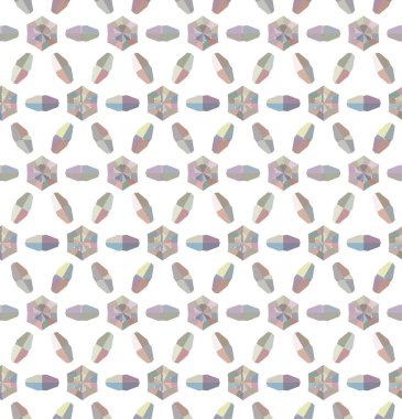 Geometrik şekilli kusursuz desen vektör çizimi
