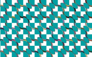 Geometrik şekilli kusursuz desen vektör çizimi