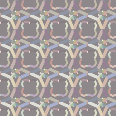 Geometrik şekilli kusursuz desen vektör çizimi