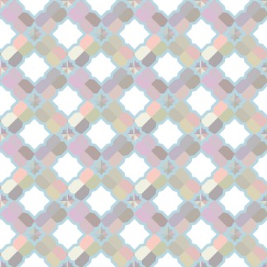 Geometrik şekilli kusursuz desen vektör çizimi