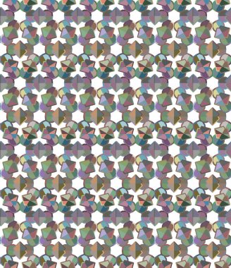 Geometrik şekilli kusursuz desen. vektör illüstrasyonu
