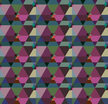 Geometrik şekilli kusursuz desen vektör çizimi