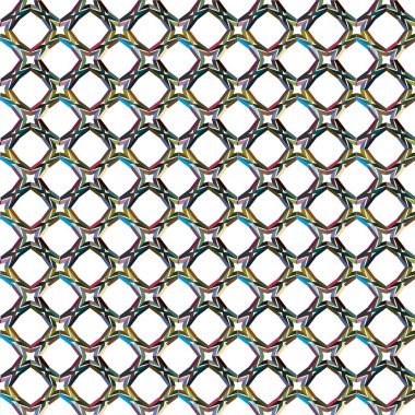 Geometrik şekilli kusursuz desen vektör çizimi