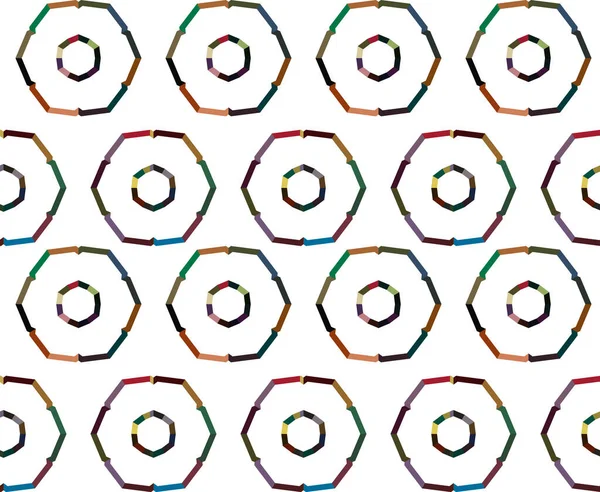 Αδιάλειπτη Μοτίβο Γεωμετρικά Σχήματα Εικονογράφηση Διανύσματος — Διανυσματικό Αρχείο