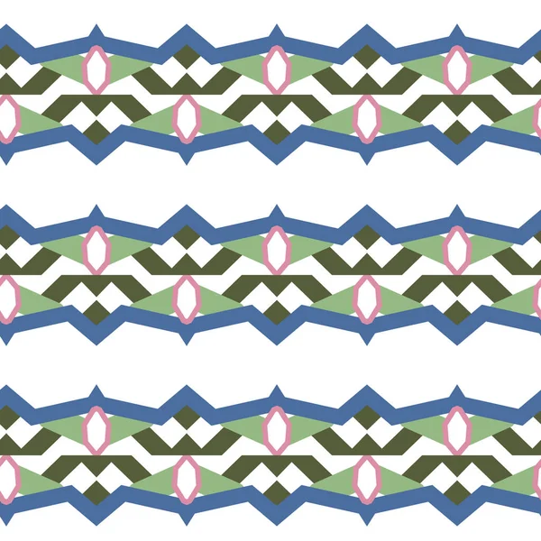 Nahtlose Muster Mit Geometrischen Formen Vektorillustration — Stockvektor