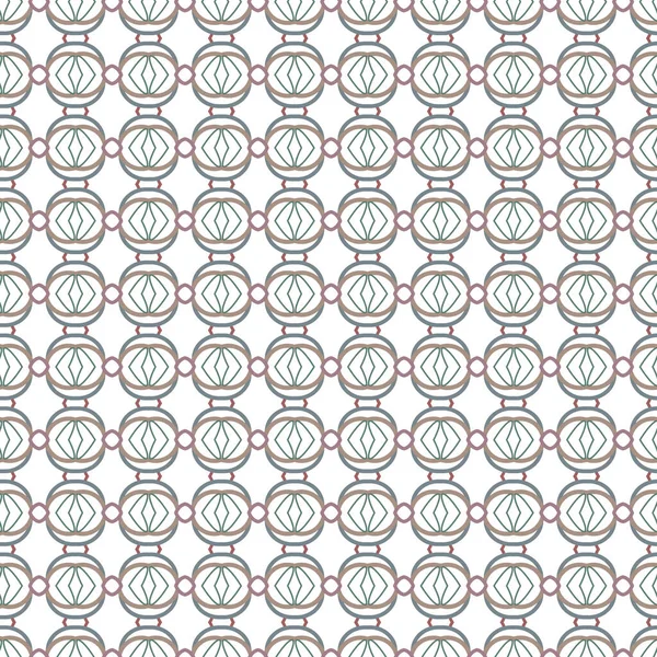 Padrão Sem Costura Com Formas Geométricas Ilustração Vetorial — Vetor de Stock