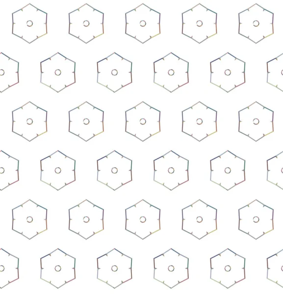 Nahtlose Muster Mit Geometrischen Formen Vektorillustration — Stockvektor