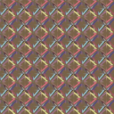 Geometrik şekilli kusursuz desen vektör çizimi