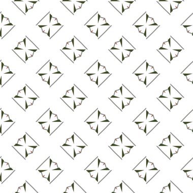 Geometrik şekilli kusursuz desen vektör çizimi