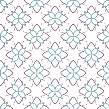 Geometrik şekilli kusursuz desen vektör çizimi