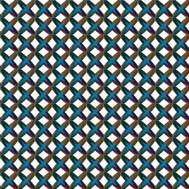 Geometrik şekilli kusursuz desen. vektör illüstrasyonu