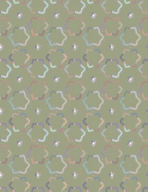 Geometrik şekilli kusursuz desen. vektör illüstrasyonu