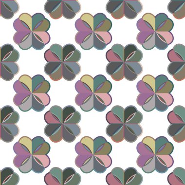 Geometrik şekilli kusursuz desen vektör çizimi