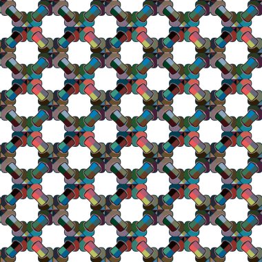 geometrik şekilli kusursuz desen