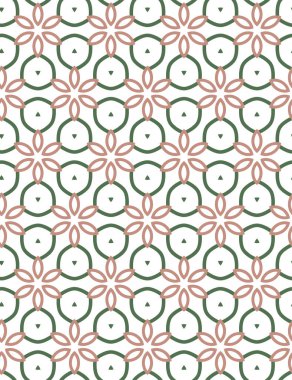 Geometrik şekilli kusursuz desen vektör çizimi