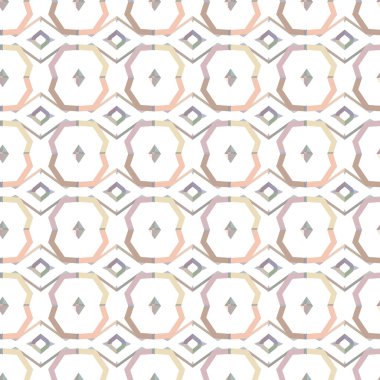 Geometrik şekilli kusursuz desen vektör çizimi