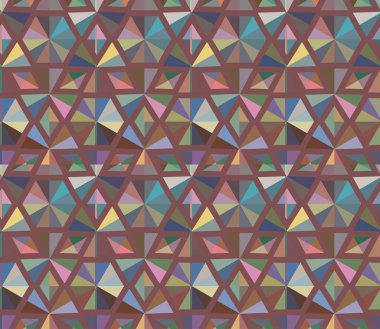 Geometrik şekilli kusursuz desen vektör çizimi