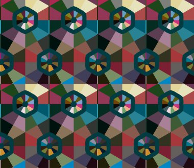 geometrik şekilli kusursuz desen