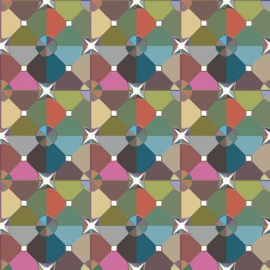 Geometrik şekilli kusursuz desen. vektör illüstrasyonu