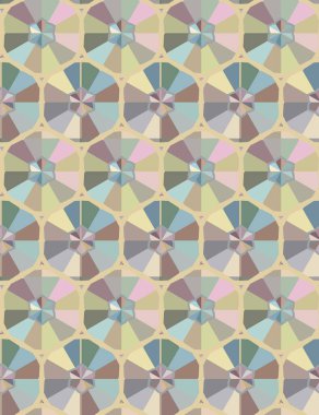 Geometrik şekilli kusursuz desen vektör çizimi