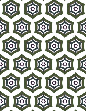 Geometrik şekilli kusursuz desen vektör çizimi