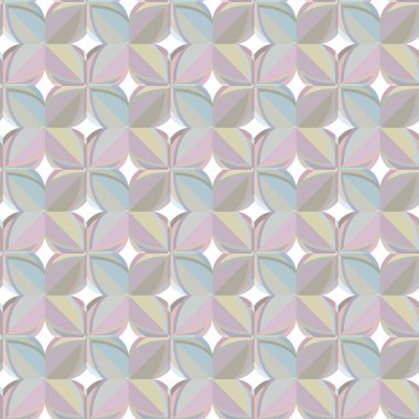 Geometrik şekilli kusursuz desen vektör çizimi