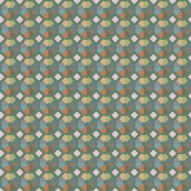 Geometrik şekilli kusursuz desen vektör çizimi